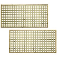 Premier Garden Supplies - Premier 6ft x 3ft urban Square Trellis Panel