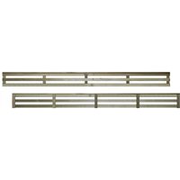 Premier Garden Supplies - Premier 6x0.5ft Vogue Modern Horizontal Slatted Trellis Panel