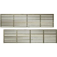 Premier Garden Supplies - Premier 6x1.5ft Vogue Modern Horizontal Slatted Trellis Panel