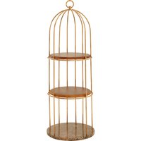 Interiors by Premier Spacious Small Cage Design Bookshelf, Durable Bird Cage Design Book Storage Shelf, Stylish Tall Book Shelf