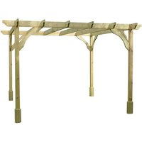 Premium Pergola - Wood - L480 x W480 x H270 cm - Light Green