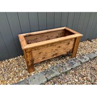 Charles Taylor Trading - Prestbury Raised Rectangular Large Trough - Timber - L41 x W83 x H42 cm