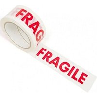 144 x Printed 'FRAGILE' Packaging Tape 50mm x 66m