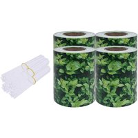 Garden Privacy Screens 4 pcs pvc 35x0.19 m Green Vidaxl