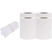 Garden Privacy Screens 4 pcs pvc 35x0.19 m White Vidaxl