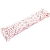 Pull Starter Cord White and Red Ø5 mm 10 m Nylon Vidaxl