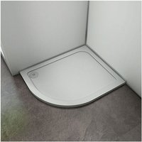 1200x900x30mm Offset Quadrant Walk in Shower Enclosure Stone Tray Left Side