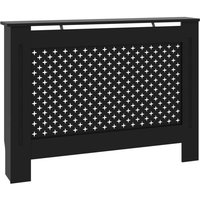 Radiator Cover Black 112x19x81.5 cm MDF CFW337579