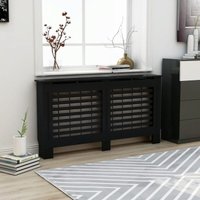 Radiator Cover Black 152x19x81.5 cm mdf VSVS5207967