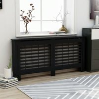 Radiator Cover Black 172x19x81.5 cm MDF VSVS448879