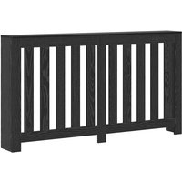 Radiator Cover Black Oak 149 x 20 x 82 cm Vidaxl