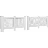 Radiator Covers 2 pcs White 152x19x81.5 cm MDF vidaXL