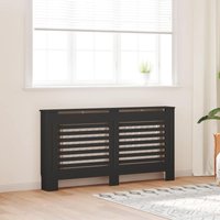 Radiator Cover Black 152x19x81.5 cm mdf Vidaxl