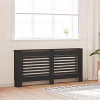 Radiator Cover Black 172x19x81.5 cm mdf Vidaxl