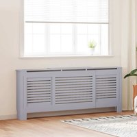 Mdf Radiator Cover Grey 205 cm Vidaxl