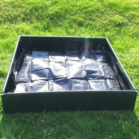 Gardenskill - Raised Bed / Planter Liner and Cover (1.25m x 1.25m x 0.15m high)