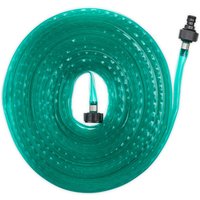 Relaxdays Irrigation Hose, 25 m Long, Flowerbed and Hedge Watering, Flat, Ready for Connection, Garden Sprinkler, Green