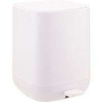 Relaxdays pedal waste bin, 9 litres, soft-close, removable inner bin, matt plastic, beige