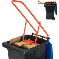 Relaxdays - Rubbish Press For Wheelie Bins, Household Waste Compressor, Manual, Recycling Compactor, Steel, Red