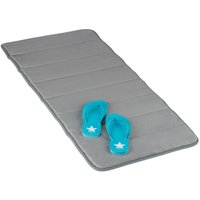 Relaxdays Memory Foam Bathmat, Non-slip Carpet, WxD: 49 x 114 cm, Absorbent, Soft, Quick-drying, Bath Rug, Grey