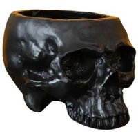 Resin Human Skull Model Flowerpot Workmanship Planter Pot Attractive Multifunctional for Home a