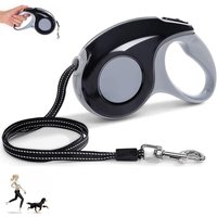 Memkey - Retractable Dog Leash 5M Reel Leash with Ergonomic Design and Retraction Comfortable Leash Training Leash for Dog Sizes up to 16kg
