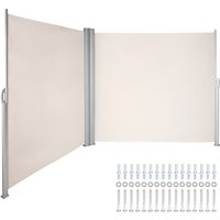 Vevor - Retractable Patio Screen, Retractable Fence, 63x236inch, Privacy Screen, White