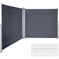 Vevor - Retractable Patio Screen, Retractable Side Awning, 63x236inch, Privacy Screen