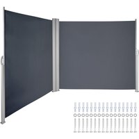Vevor - Retractable Patio Screen, Retractable Side Awning, 63x236inch, Privacy Screen