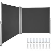 Vevor - Retractable Patio Screen Retractable Side Awning, 71x236 Inch Privacy Screen