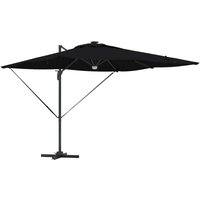 Roma Parasol Black 286 x 285 x 270 cm Aluminium and Polyester CFW374125