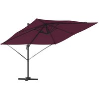 Roma Parasol Red 286 x 285 x 265 cm Polyester and Aluminium CFW749642
