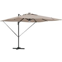 Roma Parasol Taupe 286 x 285 x 270 cm Aluminium and Polyester CFW954451