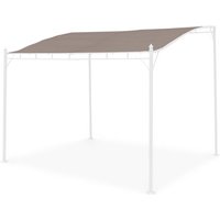 Sweeek - Roof cover for pergola, Brestum, Roof cover for 3x2.5m pergola, Beige-brown, 250x300x300 cm