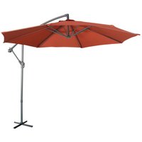 Offset round parasol 300cm, Hardelot, Terracotta