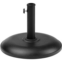 Beliani - Modern Outdoor Garden Parasol Round Base Black Concrete 3 Pole Adapters Canzo