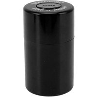 Round Plastic Smell Proof Airtight Jar for Tobacco and Herbs - Sealed Container for Outdoor Travel - Black mumu