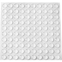Rubber Doorstops, 200 PCS Wall Mounted Door Stops, Door Buffers, New Reusable Material, Transparent Adhesive Shock-Absorbing Feet to Protect Walls