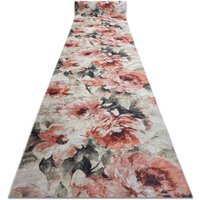 Runner anti-slip LOTUS BOUQUET 52900 Flowers beige / pink WASHABLE 120cm beige 120x1100 cm
