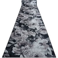 Runner anti-slip LOTUS BOUQUET 52901 Flowers grey / beige WASHABLE 100cm grey 100x120 cm