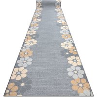 Runner anti-slip MARGARETKA flower, gum grey 57 cm grey 57x860 cm