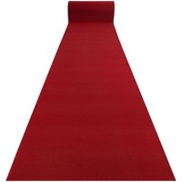 Rugsx - Runner anti-slip rumba 1974 Wedding single colour gum claret, red 120cm red 120x870 cm