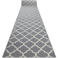 Rugsx - Runner bcf morad Trelis Moroccan trellis grey / cream 80 cm grey 80x380 cm