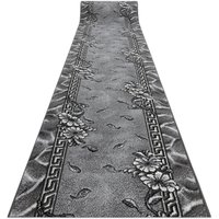 Rugsx - Runner bcf morad Trio flowers, leaves grey 90 cm grey 90x1150 cm