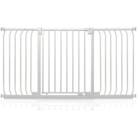 Safetots - Elite Pressure Safety Gate, 152cm - 161cm, Matt White, Pressure Fit Stair Gate