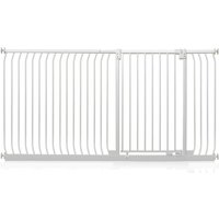 Safetots - Extra Tall Elite Safety Gate, 189cm - 198cm, Matt White, Extra Tall 96.8cm in Height, Pressure Fit Stair Gate