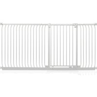 Safetots - Extra Tall Elite Safety Gate, 207cm - 216cm, Matt White, Extra Tall 96.8cm in Height, Pressure Fit Stair Gate
