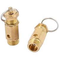 Gotrays - Safety Valve Air Compressor Pressure Limiting Valve 13mm Male Pack of 2