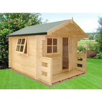 Salcey Mini Log Cabin Playhouse Kids Wendy House