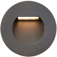 Saxby Albus cct Outdoor Recessed Wall Lamp Black IP65
